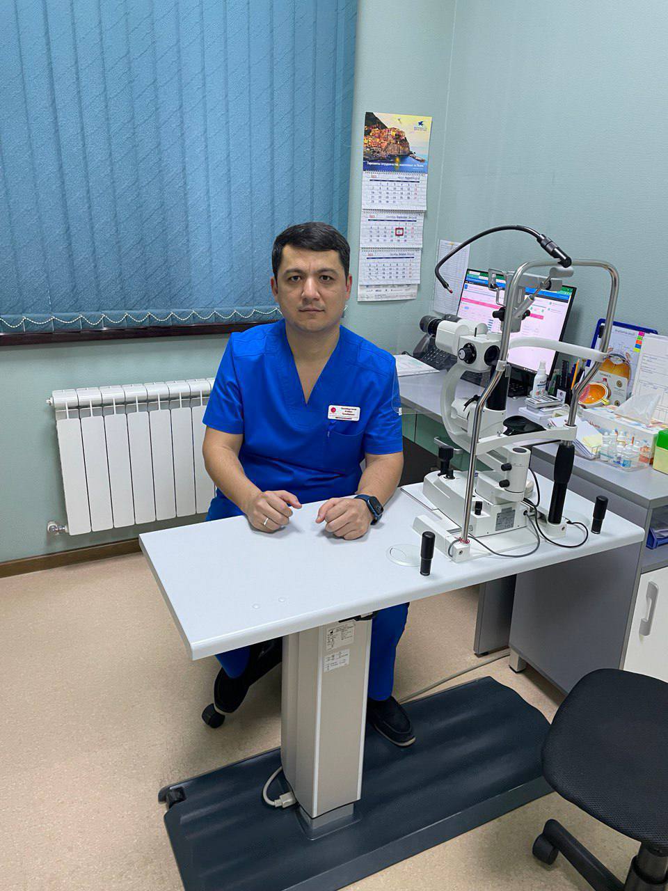 Тошкент шаҳридан Олий тоифали шифокор-хирург Аллаберганов Атабек Тулибаевич кўз жарроҳлик (катаракта) амалиётини ўтказиш учун ташриф буюрмоқда.